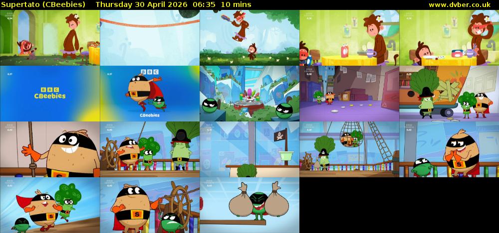 Supertato (CBeebies) Thursday 30 April 2026 06:35 - 06:45