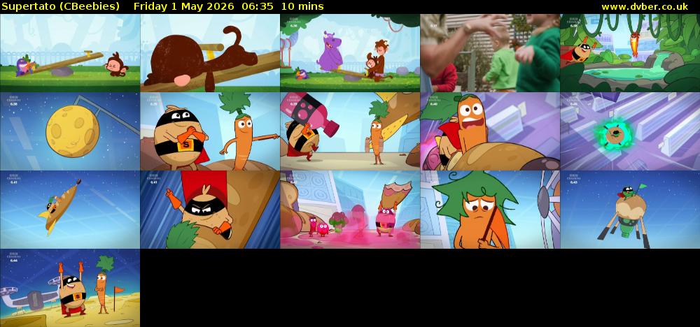 Supertato (CBeebies) Friday 1 May 2026 06:35 - 06:45