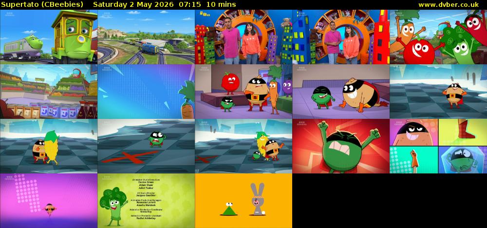 Supertato (CBeebies) Saturday 2 May 2026 07:15 - 07:25