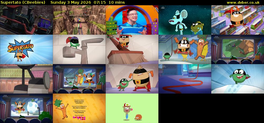 Supertato (CBeebies) Sunday 3 May 2026 07:15 - 07:25