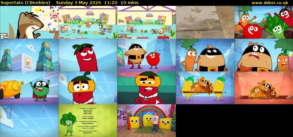 Supertato (CBeebies) Sunday 3 May 2026 11:20 - 11:30