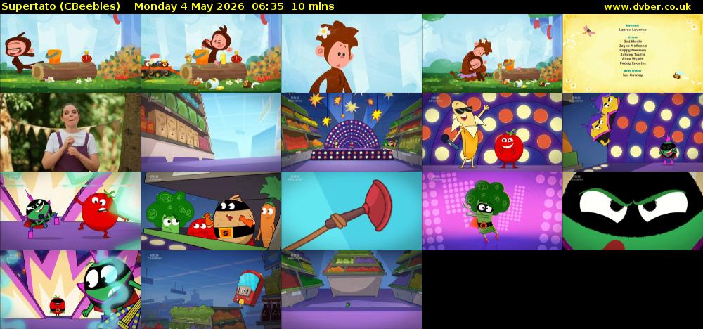 Supertato (CBeebies) Monday 4 May 2026 06:35 - 06:45