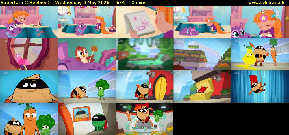 Supertato (CBeebies) Wednesday 6 May 2026 16:05 - 16:15