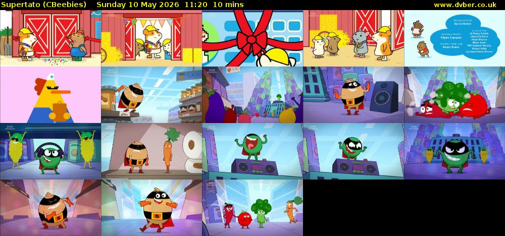 Supertato (CBeebies) Sunday 10 May 2026 11:20 - 11:30