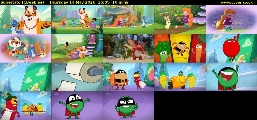 Supertato (CBeebies) Thursday 14 May 2026 16:05 - 16:15