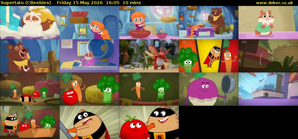 Supertato (CBeebies) Friday 15 May 2026 16:05 - 16:15