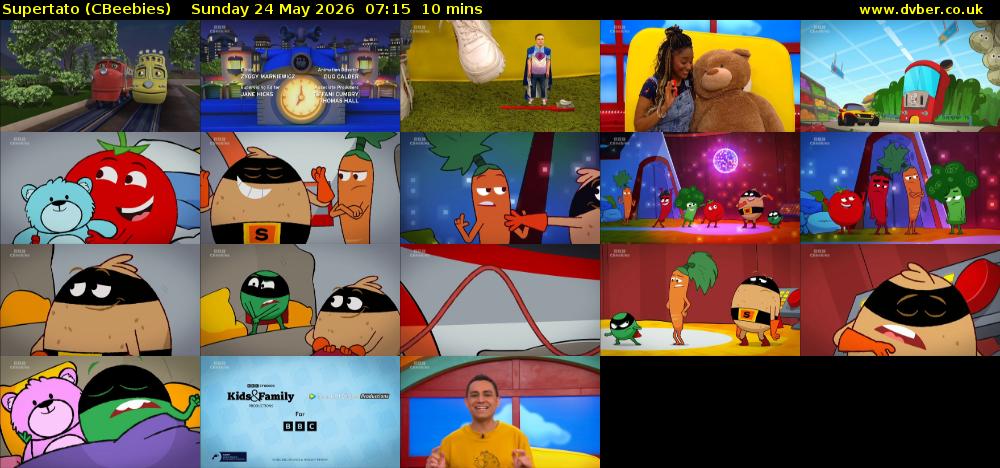 Supertato (CBeebies) Sunday 24 May 2026 07:15 - 07:25