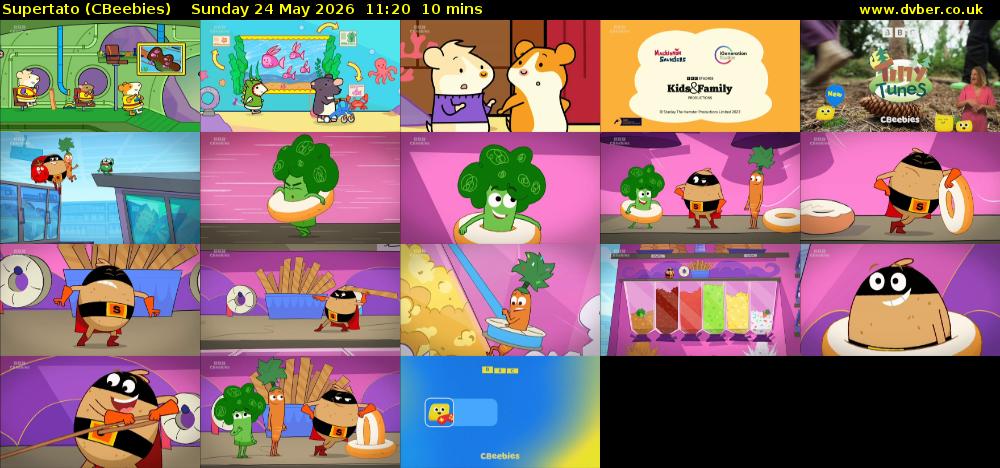 Supertato (CBeebies) Sunday 24 May 2026 11:20 - 11:30