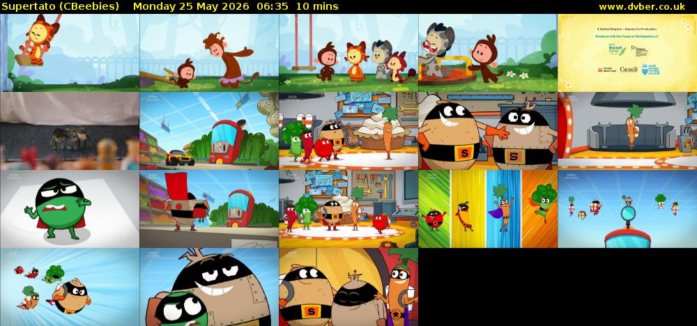 Supertato (CBeebies) Monday 25 May 2026 06:35 - 06:45