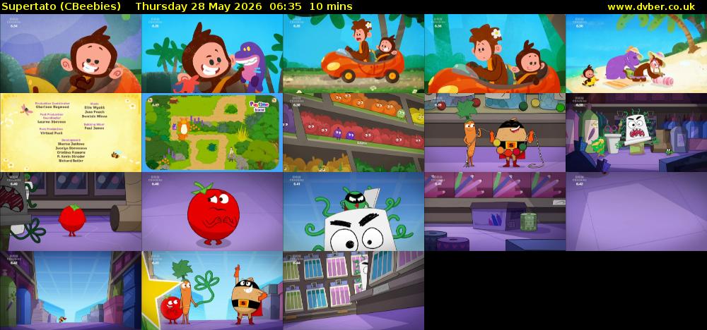 Supertato (CBeebies) Thursday 28 May 2026 06:35 - 06:45