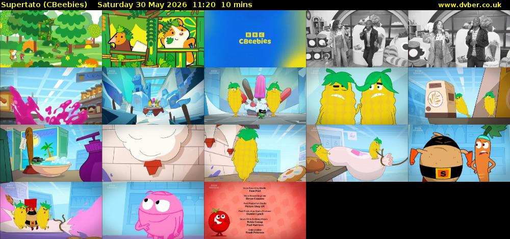 Supertato (CBeebies) Saturday 30 May 2026 11:20 - 11:30