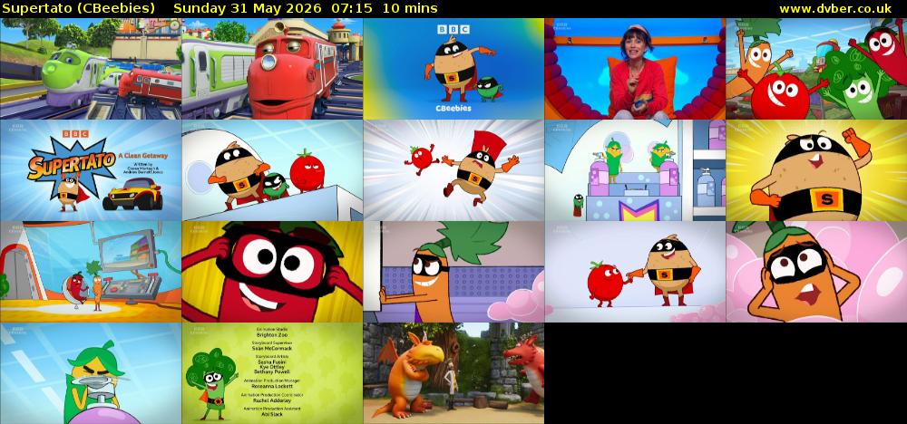 Supertato (CBeebies) Sunday 31 May 2026 07:15 - 07:25