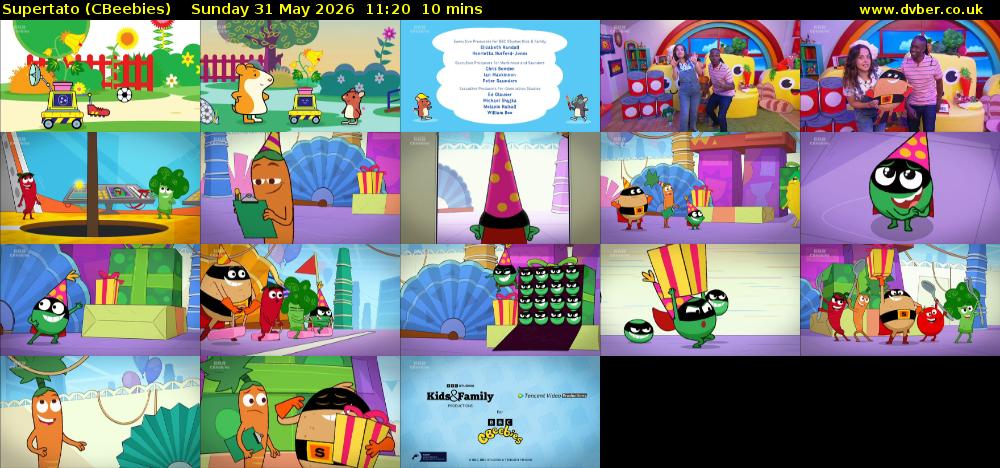 Supertato (CBeebies) Sunday 31 May 2026 11:20 - 11:30