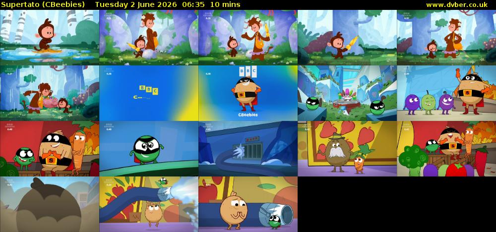 Supertato (CBeebies) Tuesday 2 June 2026 06:35 - 06:45