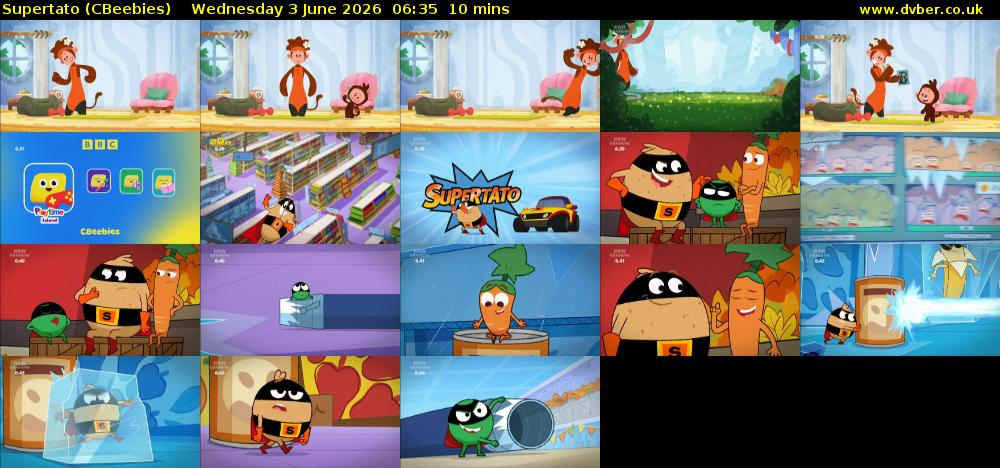 Supertato (CBeebies) Wednesday 3 June 2026 06:35 - 06:45