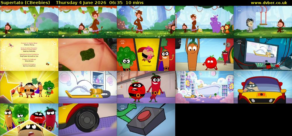 Supertato (CBeebies) Thursday 4 June 2026 06:35 - 06:45