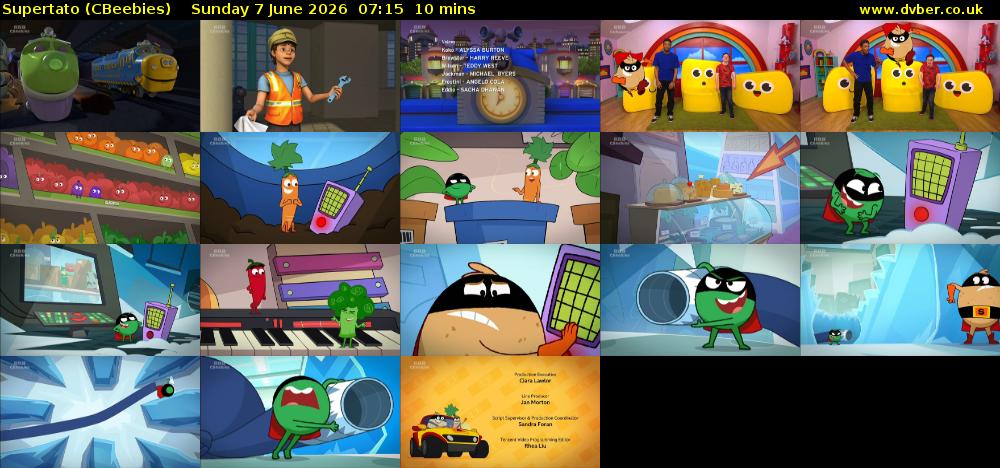 Supertato (CBeebies) Sunday 7 June 2026 07:15 - 07:25