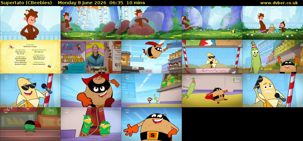 Supertato (CBeebies) Monday 8 June 2026 06:35 - 06:45