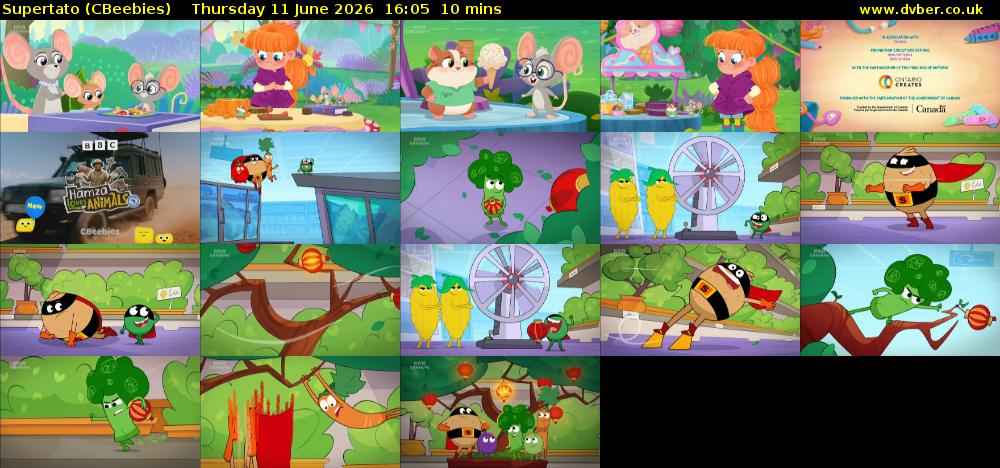 Supertato (CBeebies) Thursday 11 June 2026 16:05 - 16:15