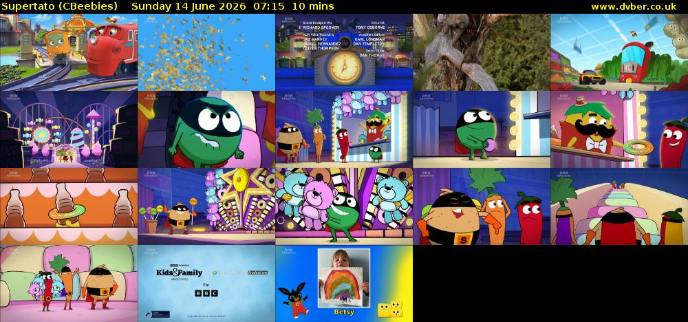 Supertato (CBeebies) Sunday 14 June 2026 07:15 - 07:25