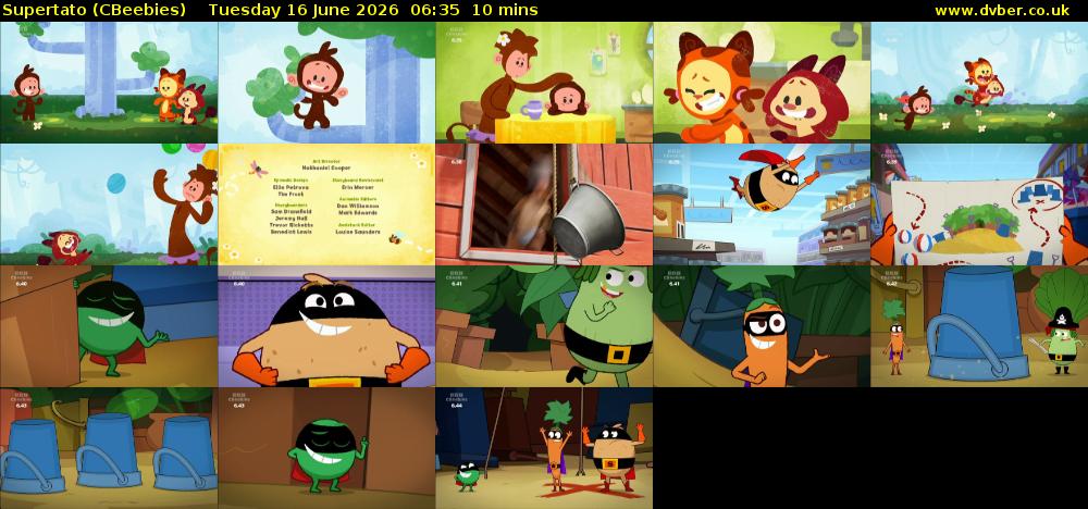 Supertato (CBeebies) Tuesday 16 June 2026 06:35 - 06:45