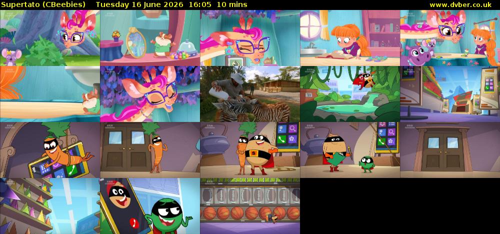 Supertato (CBeebies) Tuesday 16 June 2026 16:05 - 16:15