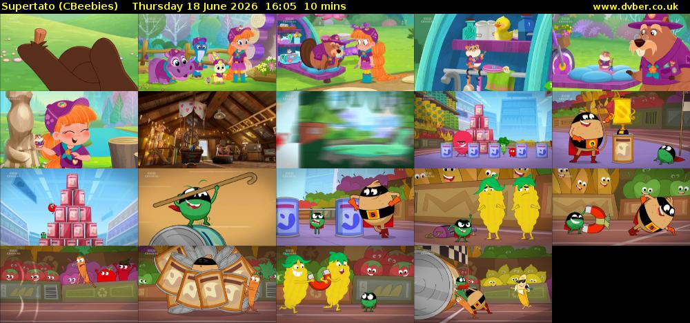 Supertato (CBeebies) Thursday 18 June 2026 16:05 - 16:15