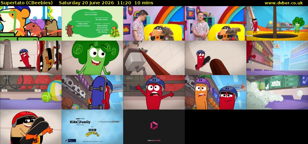 Supertato (CBeebies) Saturday 20 June 2026 11:20 - 11:30