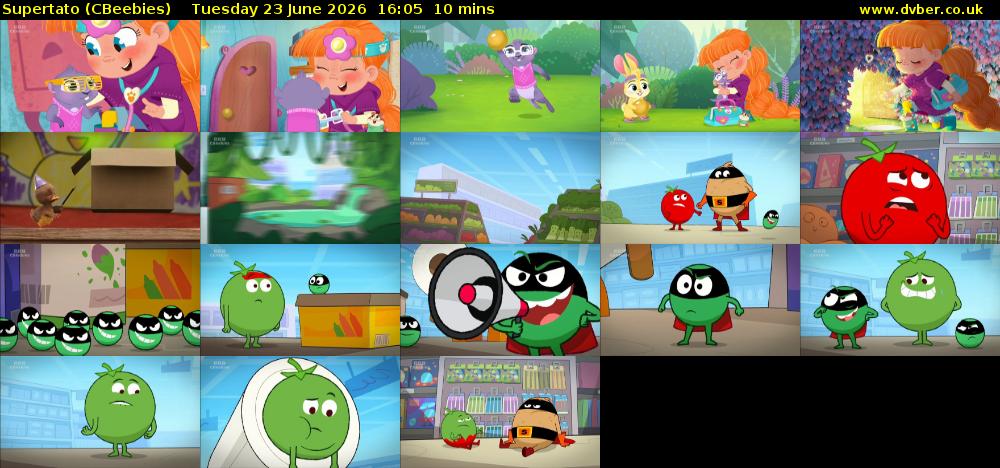 Supertato (CBeebies) Tuesday 23 June 2026 16:05 - 16:15