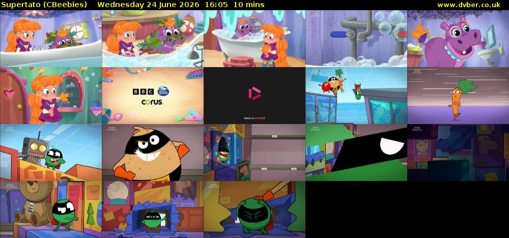 Supertato (CBeebies) Wednesday 24 June 2026 16:05 - 16:15