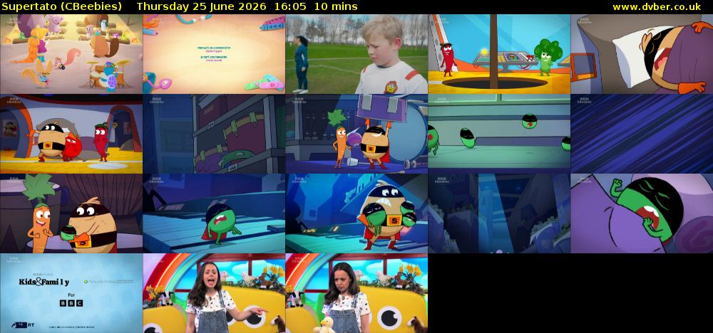 Supertato (CBeebies) Thursday 25 June 2026 16:05 - 16:15