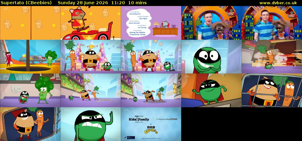 Supertato (CBeebies) Sunday 28 June 2026 11:20 - 11:30