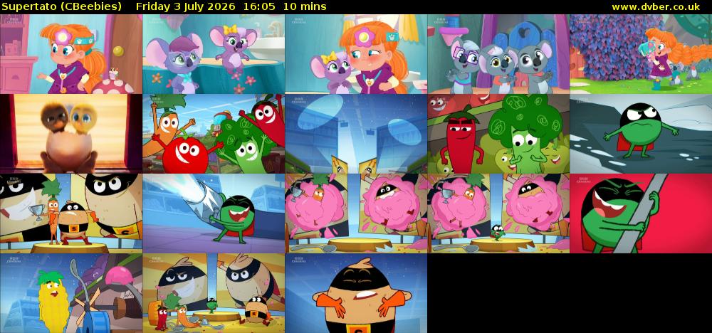 Supertato (CBeebies) Friday 3 July 2026 16:05 - 16:15