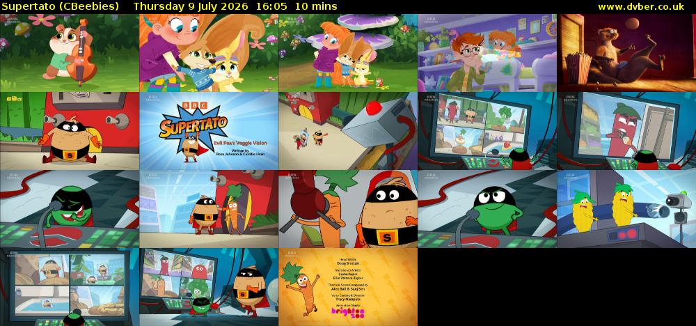 Supertato (CBeebies) Thursday 9 July 2026 16:05 - 16:15