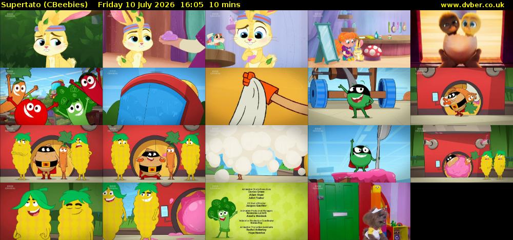 Supertato (CBeebies) Friday 10 July 2026 16:05 - 16:15