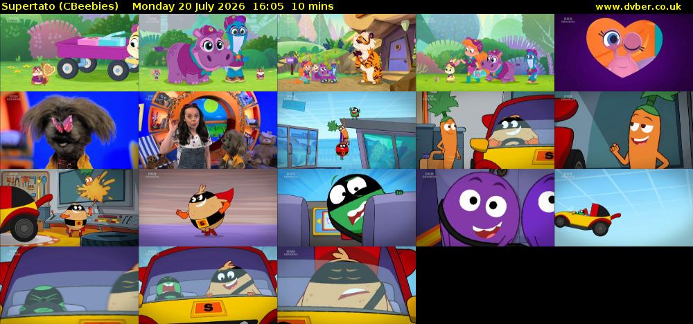 Supertato (CBeebies) Monday 20 July 2026 16:05 - 16:15
