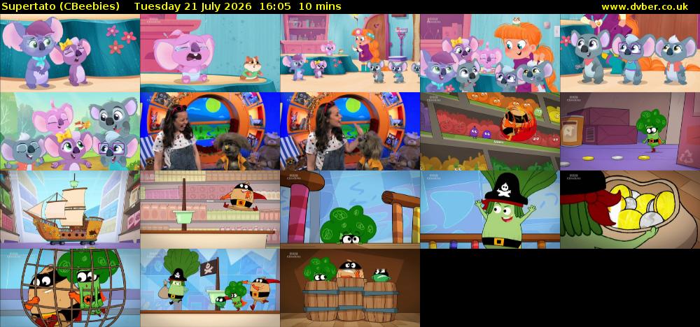 Supertato (CBeebies) Tuesday 21 July 2026 16:05 - 16:15