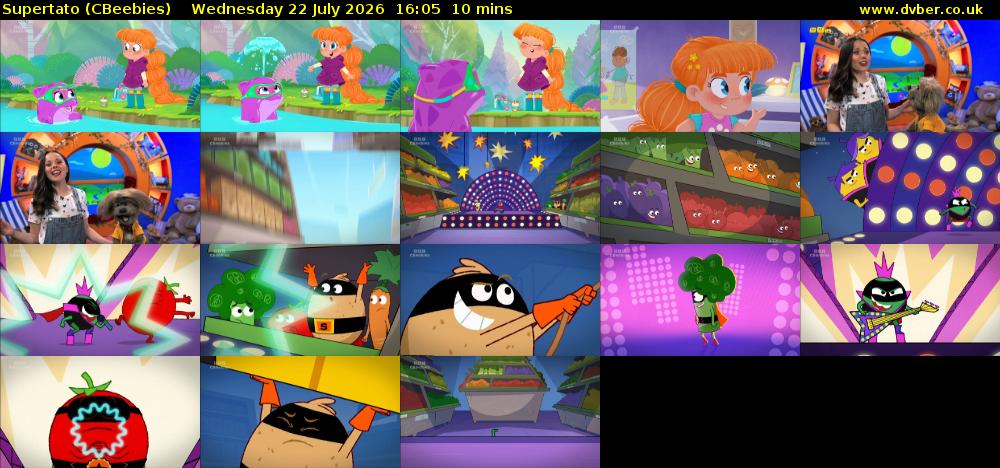 Supertato (CBeebies) Wednesday 22 July 2026 16:05 - 16:15