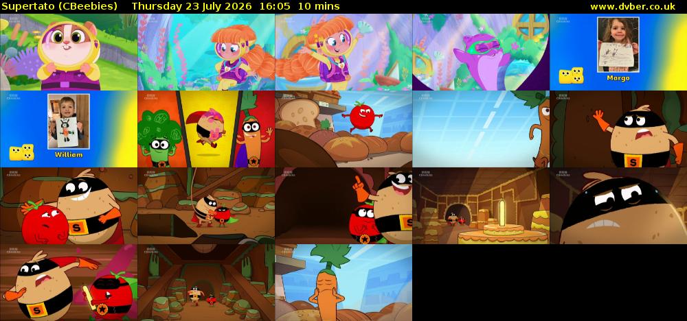 Supertato (CBeebies) Thursday 23 July 2026 16:05 - 16:15