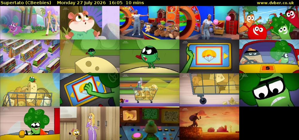 Supertato (CBeebies) Monday 27 July 2026 16:05 - 16:15