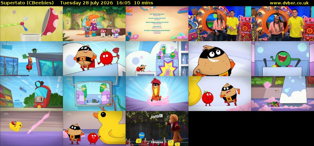 Supertato (CBeebies) Tuesday 28 July 2026 16:05 - 16:15