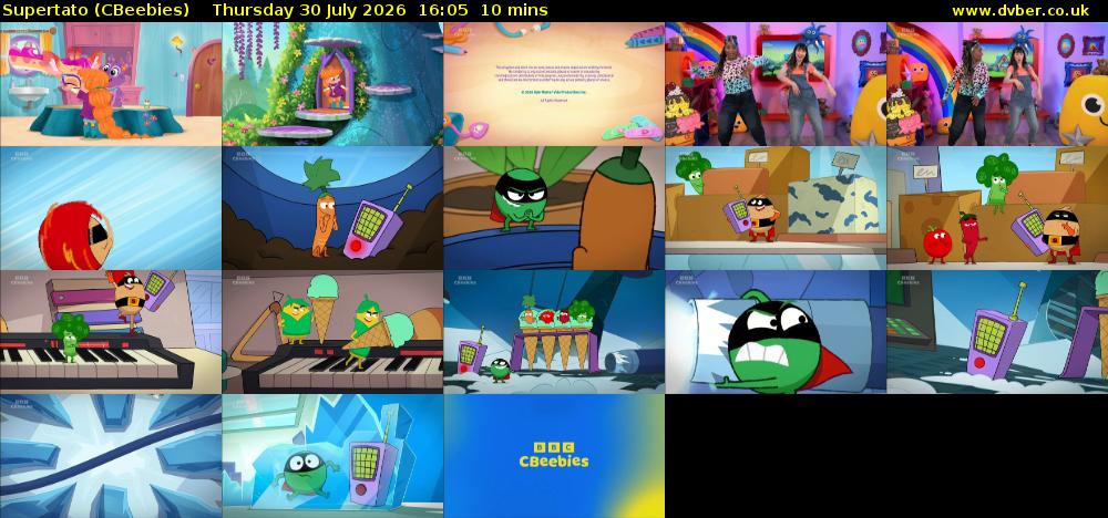 Supertato (CBeebies) Thursday 30 July 2026 16:05 - 16:15