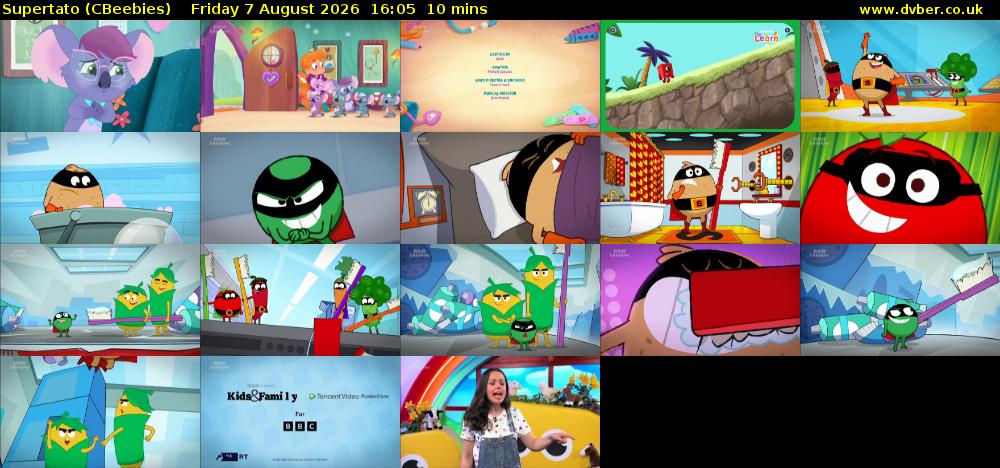 Supertato (CBeebies) Friday 7 August 2026 16:05 - 16:15