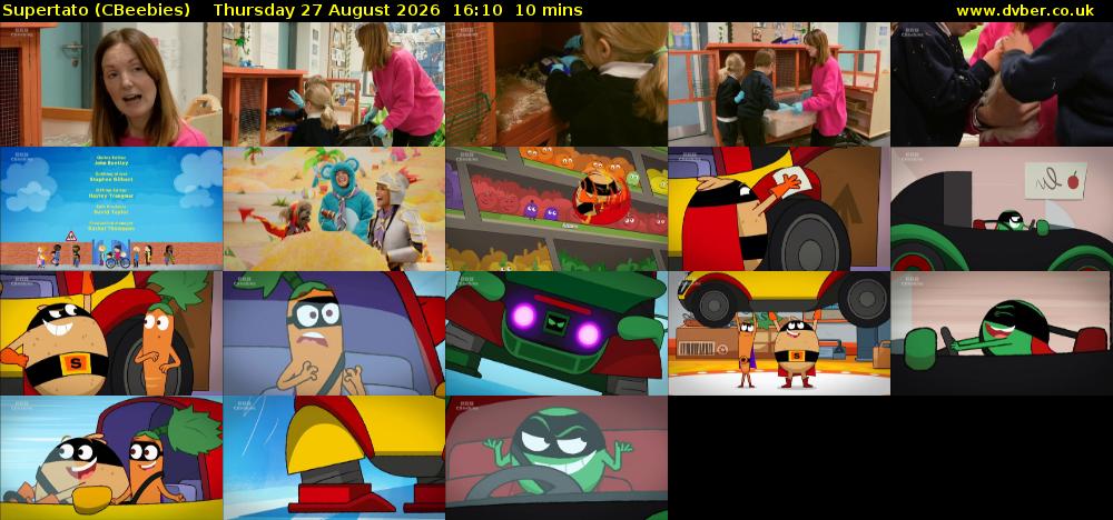 Supertato (CBeebies) Thursday 27 August 2026 16:10 - 16:20