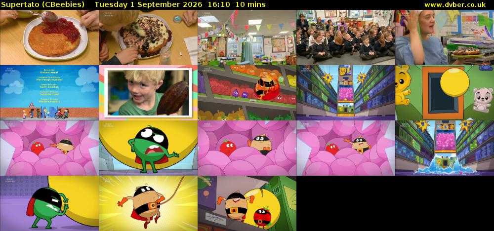 Supertato (CBeebies) Tuesday 1 September 2026 16:10 - 16:20