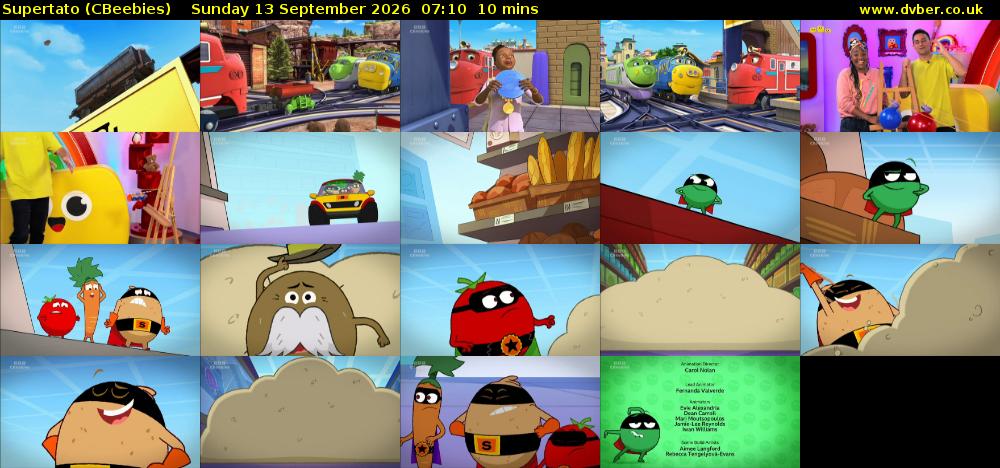 Supertato (CBeebies) Sunday 13 September 2026 07:10 - 07:20
