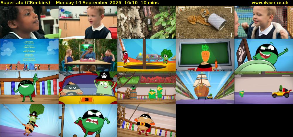 Supertato (CBeebies) Monday 14 September 2026 16:10 - 16:20