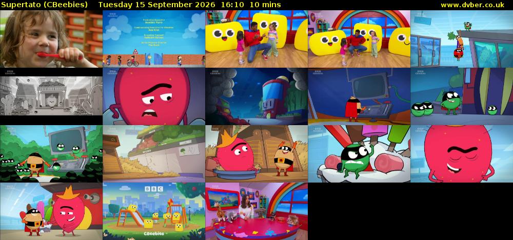 Supertato (CBeebies) Tuesday 15 September 2026 16:10 - 16:20