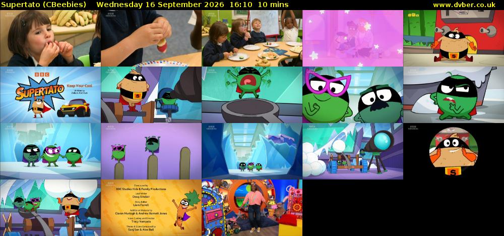 Supertato (CBeebies) Wednesday 16 September 2026 16:10 - 16:20