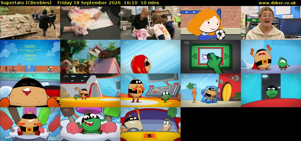 Supertato (CBeebies) Friday 18 September 2026 16:10 - 16:20